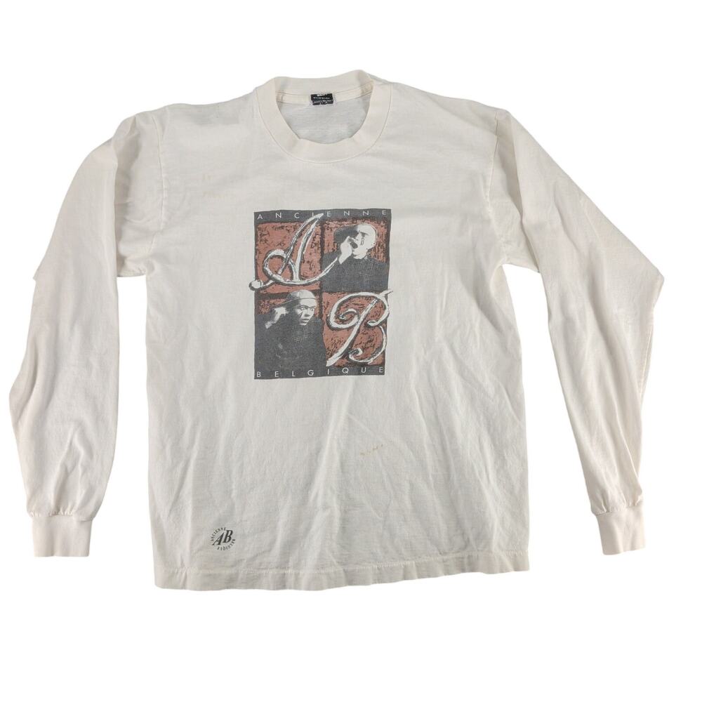 Vintage 90s Ancienne Belgique Concert Hall Long Sleeve Shirt Men’s XL Theater